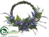 Silk Plants Direct Lavender, Dianthus Wreath - Purple Blue - Pack of 1