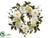Peony, Dahlia, Rose Wreath - Cream Green - Pack of 2