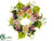 Peony, Lilac Wreath - Cream Lime - Pack of 2