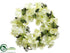Silk Plants Direct Phalaenopsis Orchid, Skimmia Wreath - Green Two Tone - Pack of 1