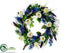 Silk Plants Direct Ranunculus, Lilac Wreath - Blue Cream - Pack of 4