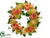 Peony, Hydrangea Wreath - Peach Green - Pack of 4