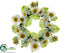 Silk Plants Direct Sunflower, Daisy Wreath - White Yellow - Pack of 2