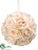 Silk Plants Direct Rose Kissing Ball - Peach Cream - Pack of 6