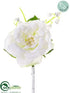 Silk Plants Direct Rose, Lily of The Valley Corsage - White - Pack of 12
