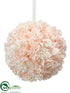 Silk Plants Direct Carnation Kissing Ball - Cream Blush - Pack of 6