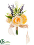 Silk Plants Direct Ranunculus, Lily of The Valley, Lavender Bouquet - Peach Lavender - Pack of 6