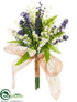 Silk Plants Direct Lily of The Valley, Lavender Bouquet - White Lavender - Pack of 6