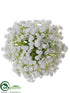 Silk Plants Direct Baby's Breath Kissing Ball - White - Pack of 12