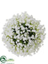 Silk Plants Direct Baby's Breath Kissing Ball - White - Pack of 6