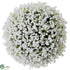 Silk Plants Direct Baby's Breath Kissing Ball - White - Pack of 2