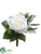 Rose, Pieris Corsage - Cream White - Pack of 12