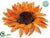 Burlap Sunflower - Orange - Pack of 24