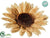 Burlap Sunflower - Tan - Pack of 24