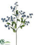 Silk Plants Direct Double Baby's Breath Spray - Blue Delphinium - Pack of 24