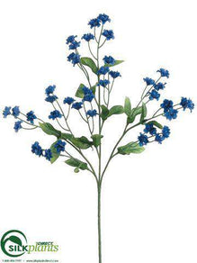 Double Baby's Breath Spray - Blue Delphinium Blue Royal - Pack of 24