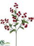Silk Plants Direct Double Baby's Breath Spray - Burgundy - Pack of 24
