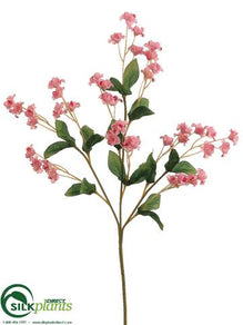 Double Baby's Breath Spray - Blue Delphinium Blue Royal Blue Williamsburg Cream Green Cream White Fuchsia Two Tone Lavender Two Tone Mauve Dusty Mauve Rose Pink Two Tone - Pack of 24
