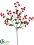 Silk Plants Direct Double Baby's Breath Spray - Red - Pack of 24