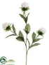 Silk Plants Direct Flower Spray - White - Pack of 12