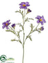 Silk Plants Direct Cosmos Spray - Lavender Blue - Pack of 12