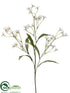 Silk Plants Direct Mini Daisy Spray - White - Pack of 12