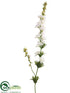 Silk Plants Direct Delphinium Spray - White - Pack of 12