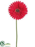 Silk Plants Direct Gerbera Daisy Spray - Red Deep - Pack of 12