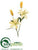 Tiger Lily Spray - Yellow - Pack of 12