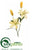 Tiger Lily Spray - Yellow - Pack of 12