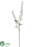 Silk Plants Direct Prunus Spray - White - Pack of 12