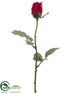 Silk Plants Direct Large Rose Bud Spray - Burgundy - Pack of 24