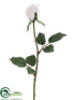 Silk Plants Direct Large Rose Bud Spray - White - Pack of 24