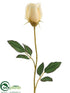 Silk Plants Direct Rose Bud Spray - Yellow - Pack of 24