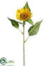 Silk Plants Direct Sunflower Spray - Yellow - Pack of 24