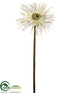 Silk Plants Direct Gerbera Daisy Spray - White - Pack of 12