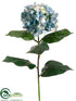 Silk Plants Direct Hydrangea Spray - Ice Blue - Pack of 12
