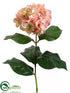 Silk Plants Direct Hydrangea Spray - Pink Two Tone - Pack of 12