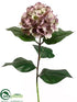 Silk Plants Direct Hydrangea Spray - Plum Cream - Pack of 12