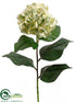 Silk Plants Direct Hydrangea Spray - White Green - Pack of 12