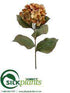 Silk Plants Direct Hydrangea Spray - Amber - Pack of 12
