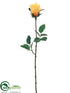Silk Plants Direct Rose Bud Spray - Yellow Gold - Pack of 12