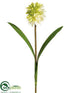 Silk Plants Direct Pineapple Flower Spray - Green Cream - Pack of 12