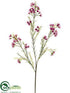 Silk Plants Direct Wax Flower Spray - Mauve Pink - Pack of 12