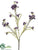 Wax Flower Spray - Purple - Pack of 12