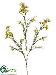 Wax Flower Spray - Yellow - Pack of 12