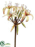 Silk Plants Direct Amaryllis Spray - Green - Pack of 4