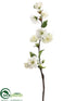 Silk Plants Direct Apple Blossom Spray - Cream - Pack of 12
