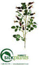 Silk Plants Direct Rose Hip Spray - Burgundy - Pack of 12