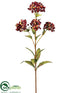 Silk Plants Direct Honey Berry Spray - Burgundy Two Tone - Pack of 12